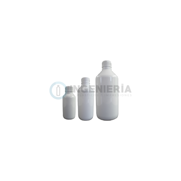 Botella Cilíndrica PET Blanca R-24